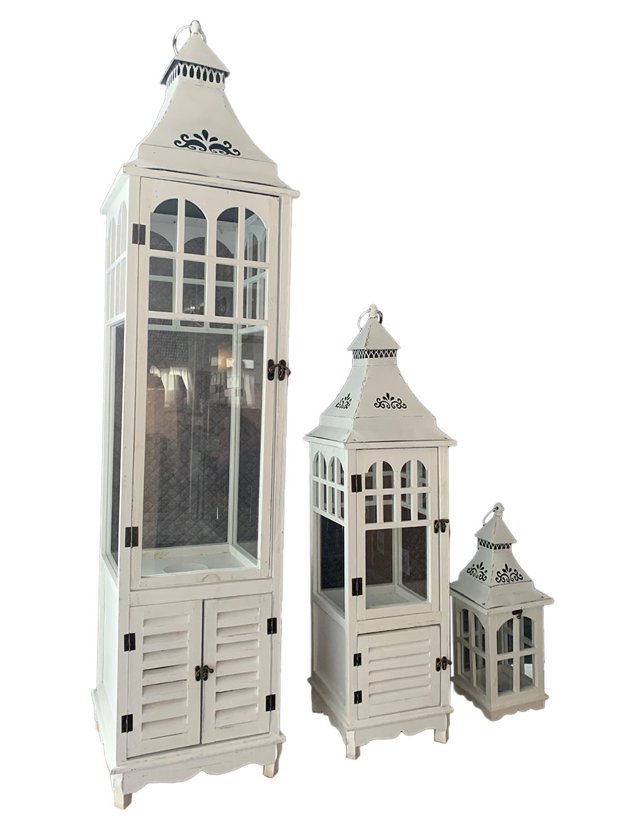 Zestaw 3 Lampionów z szufladką