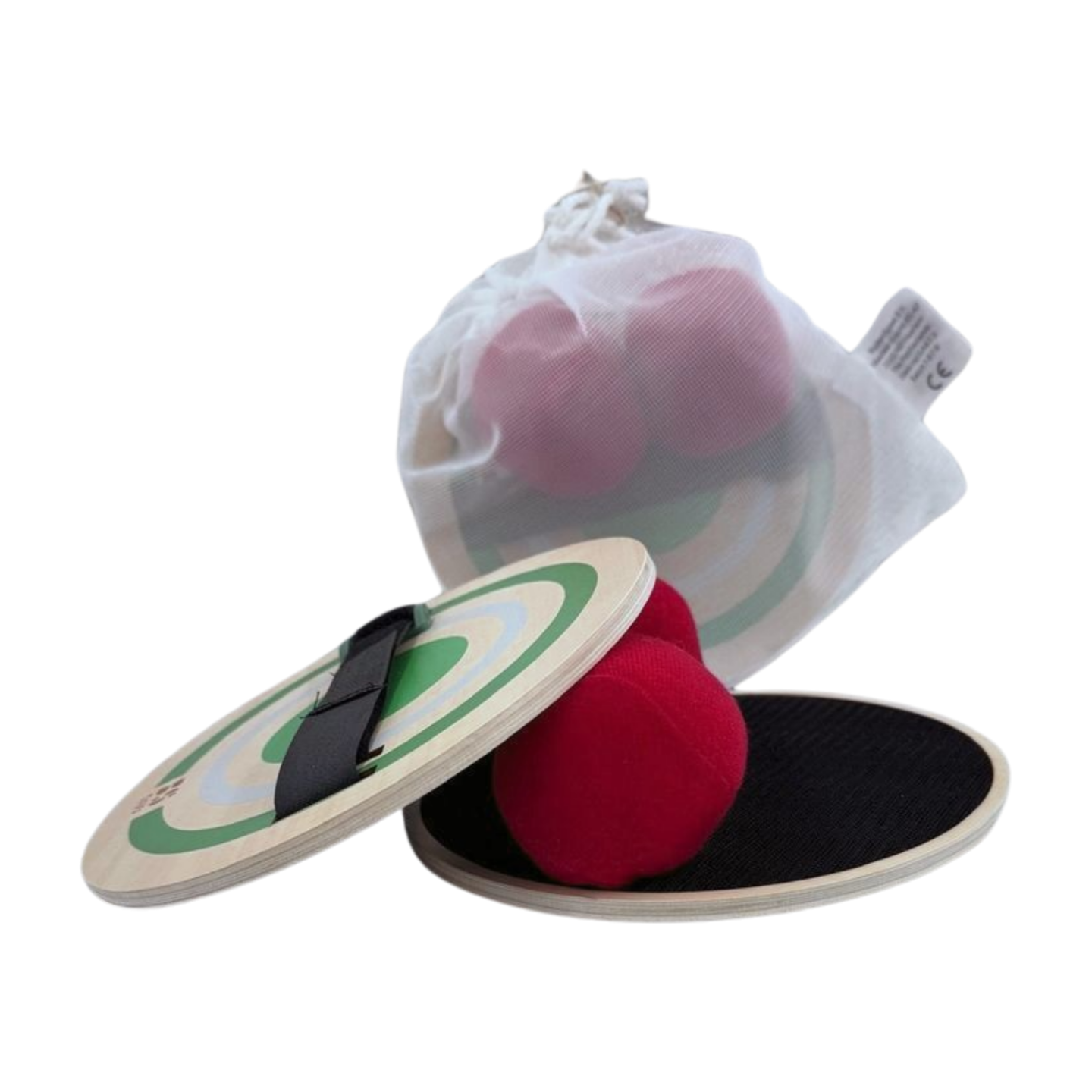 Drewniane paletki Rzep z piłką