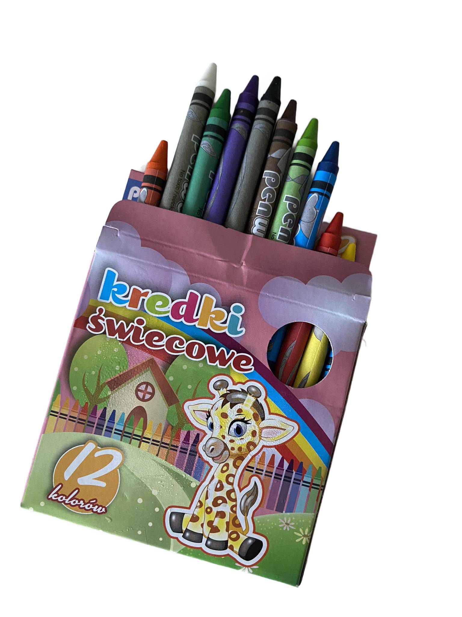 KREDKI ŚWIECOWE 8912 12 KOLORÓW PREMIUM