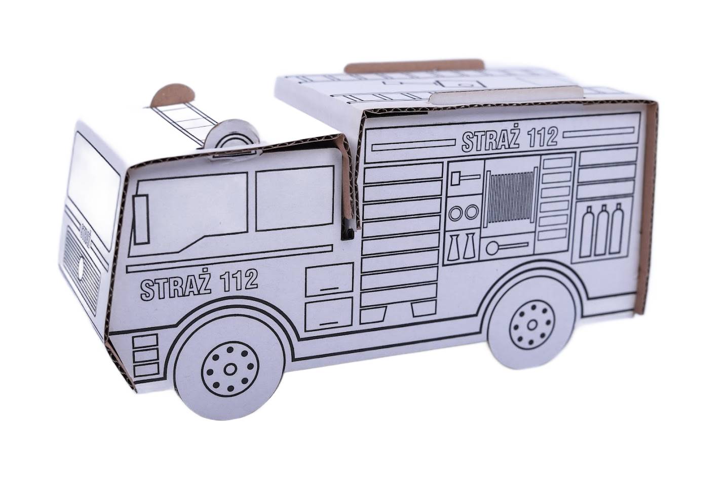 KOLOROWANKA SAMOCHÓD Z TEKTURY + koperta