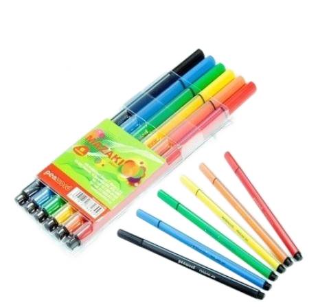 Mazaki trójkątne mix kolorów – 6 szt