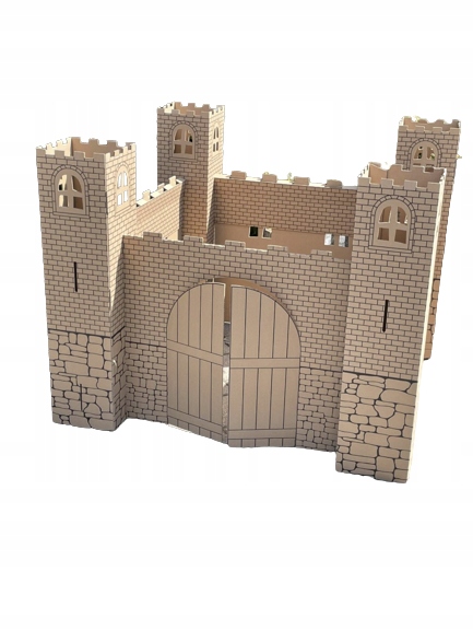 Zamek kolorowanka XXL – brązowy – Modułowy