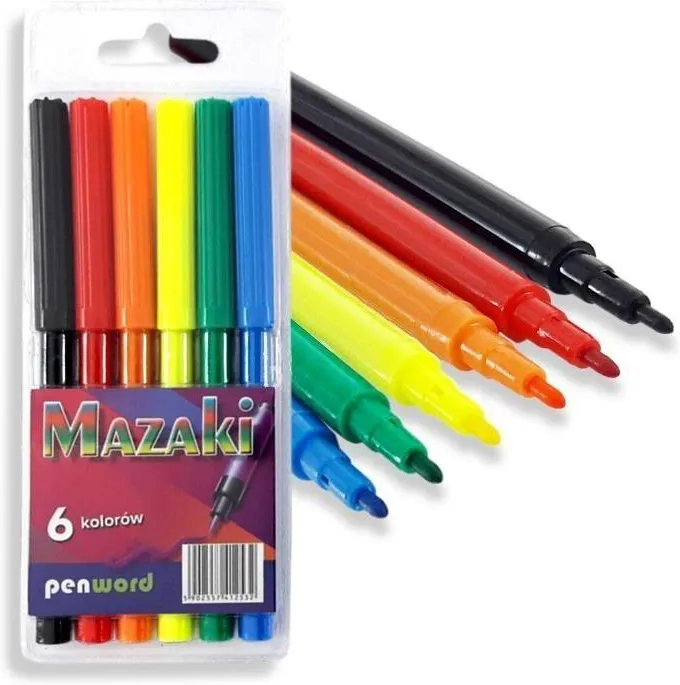 Mazaki 6 kolorów PENWORD