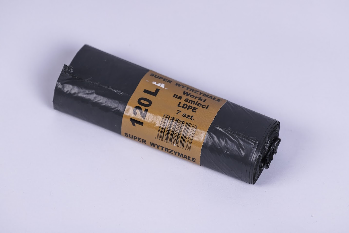 CZARNE WORKI NA ŚMIECI 120L 7SZT MOCNE