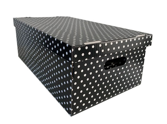 Kartonik ozdobny kropki 55 x 30 x 21