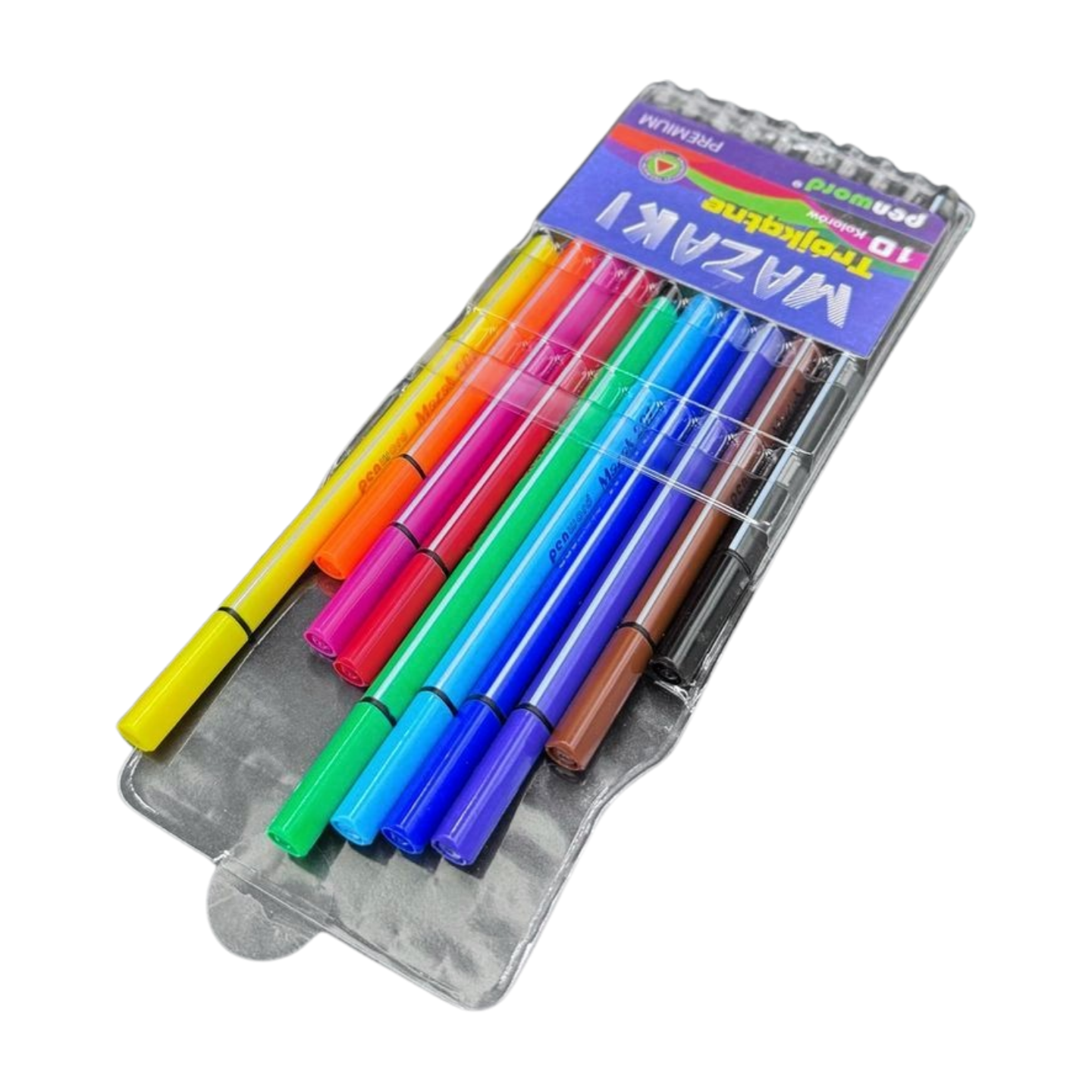 Mazaki trójkątne mix kolorów – 10 szt