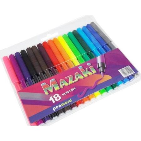 Mazaki 18 kolorów PENWORD