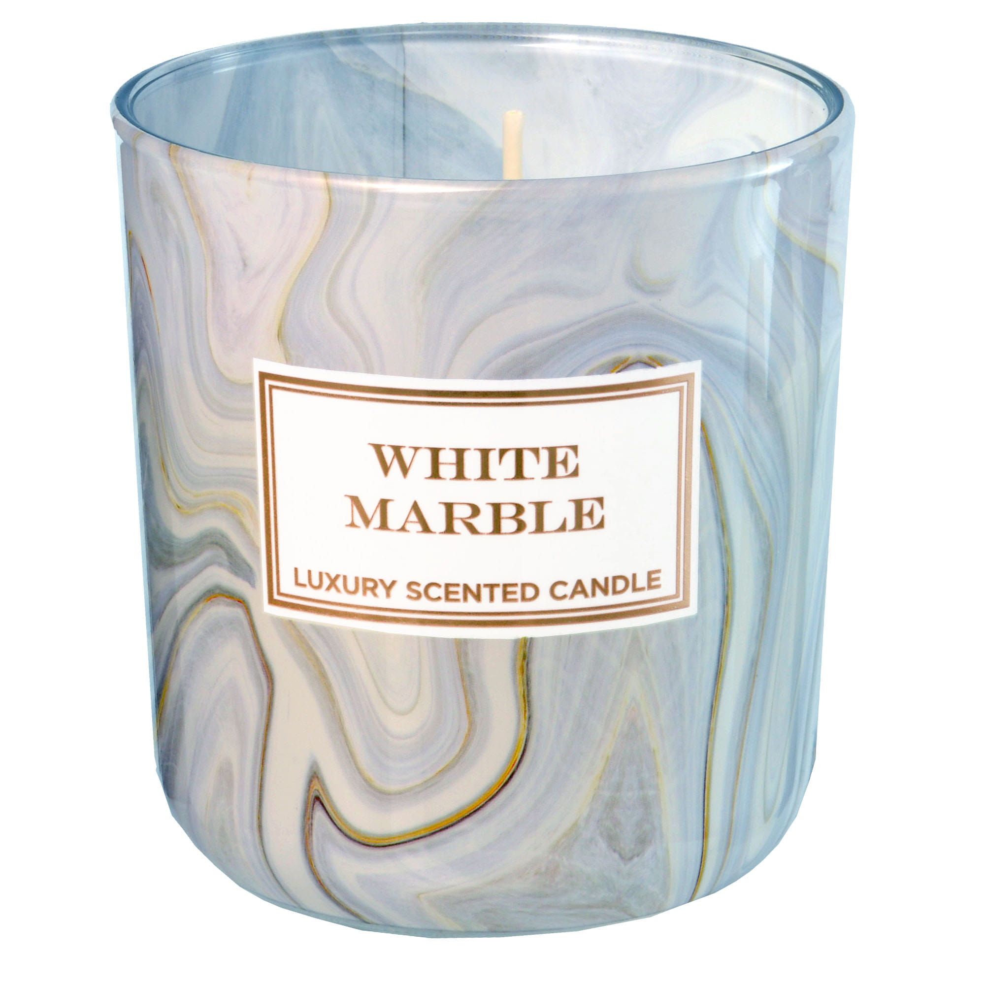 ELEGANCKA ŚWIECA ZAPACHOWA MARBLE WHITE 35 H