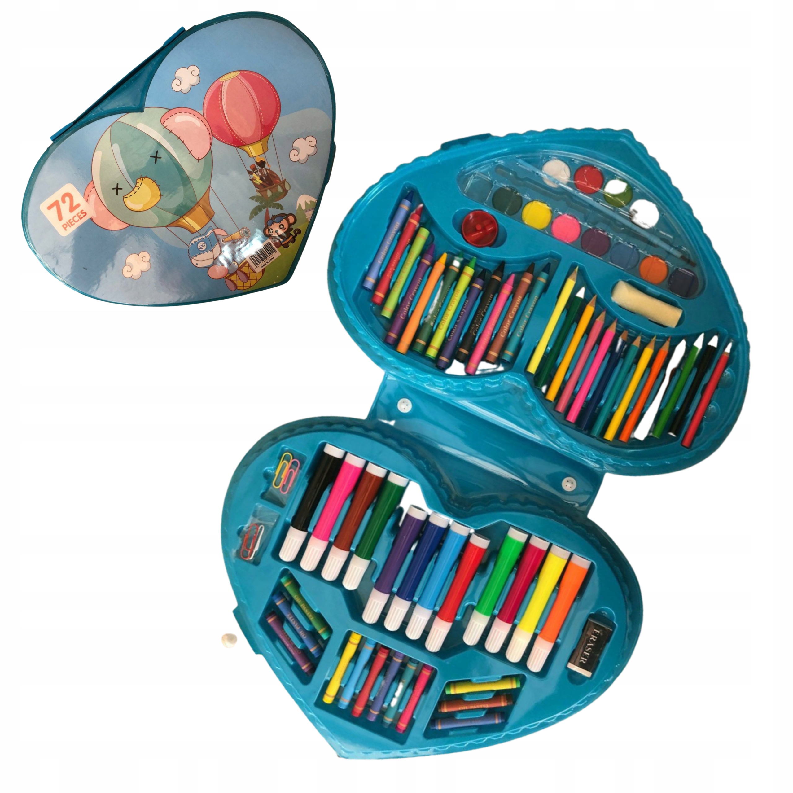 KREDKI ZESTAW ARTYSTYCZNY 72 EL WALIZKA Różowa