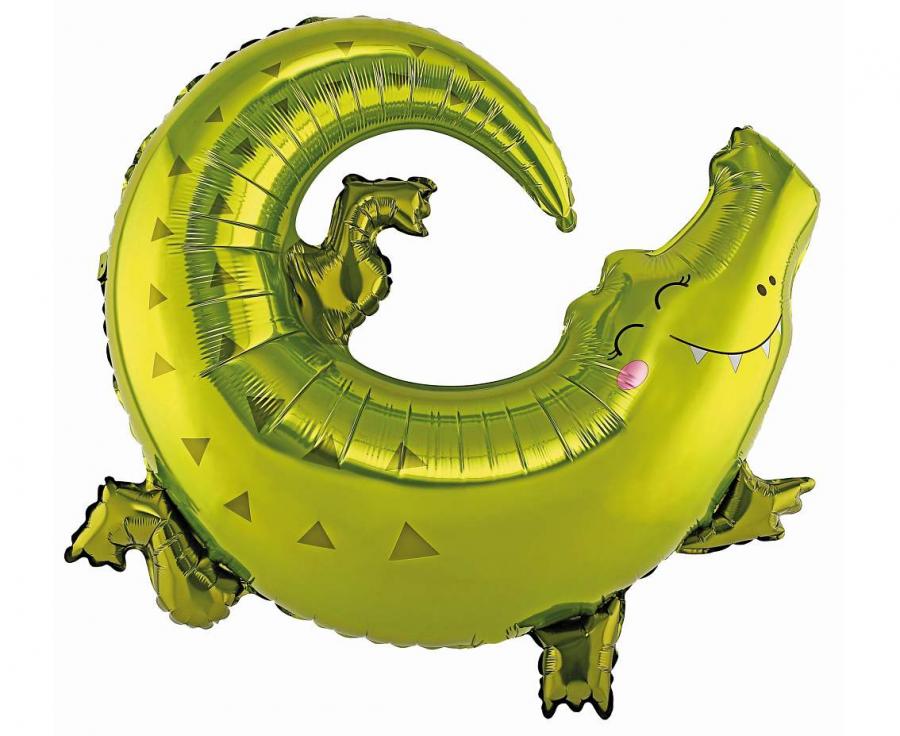 Balon foliowy Krokodyl, 80×71 cm