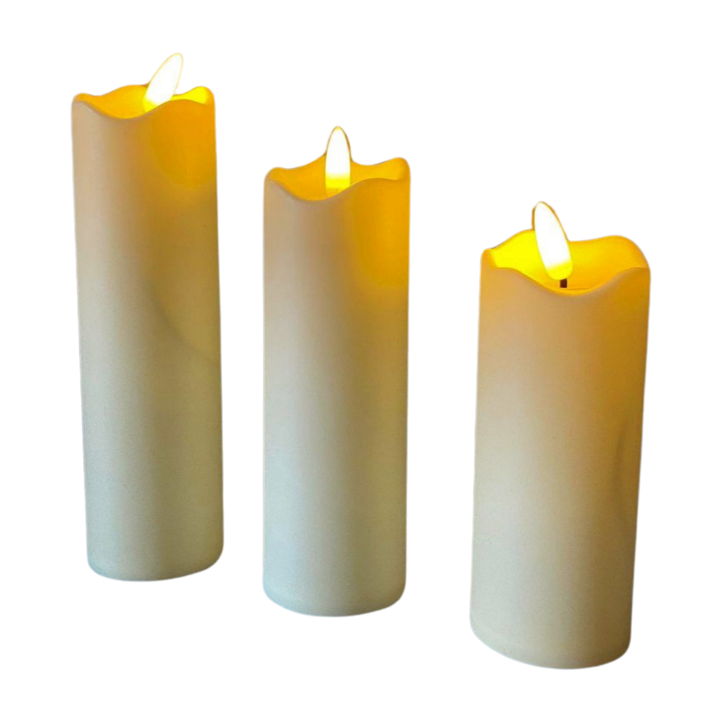 Świeca Led écru 3 rozmiary