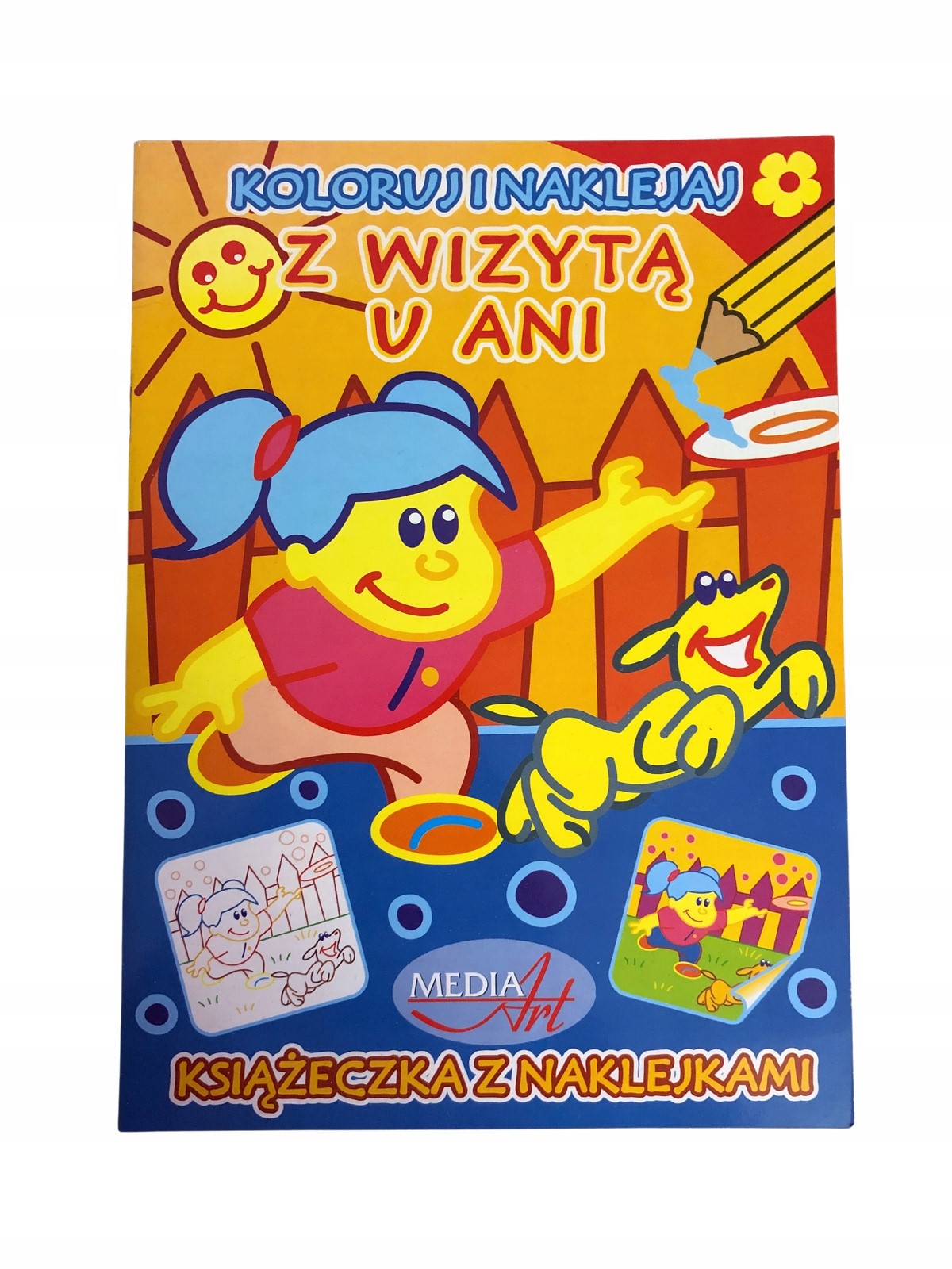 Kolorowanka Koloruj i naklejaj A4 z naklejkami kreatywnej zabawy