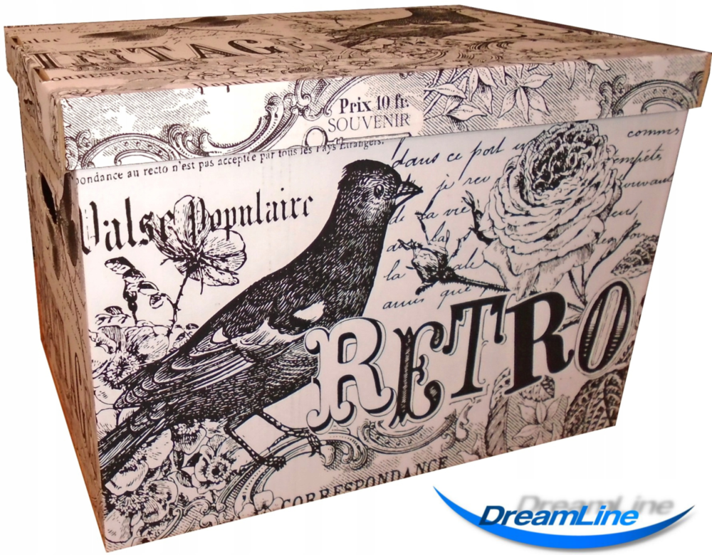 Pudełko dekoracyjno-porządkowe RETRO 46x32x33cm