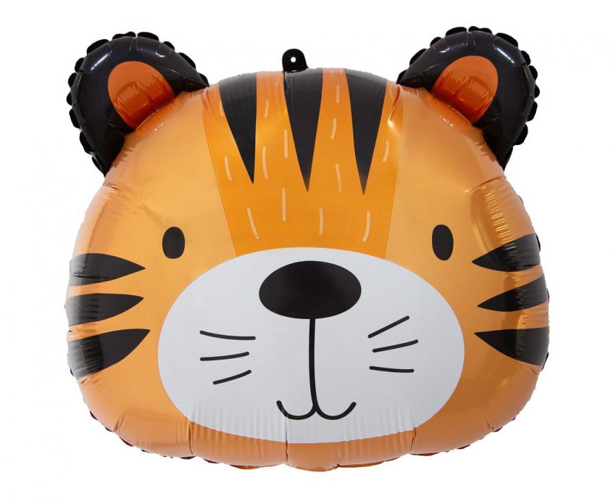 Balon foliowy Tygrys, 41×36 cm (głowa)