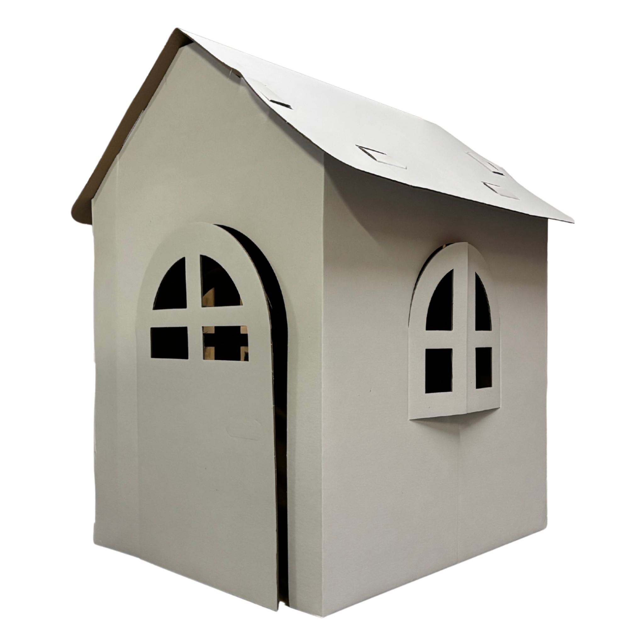 Kreatywny Domek z tektury XXL do malowania – 99×68×78 cm dla dzieci od 2 lat